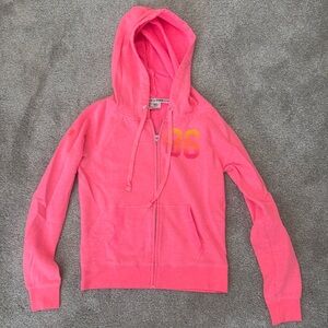 Vintage Love PINK zip up hoodie